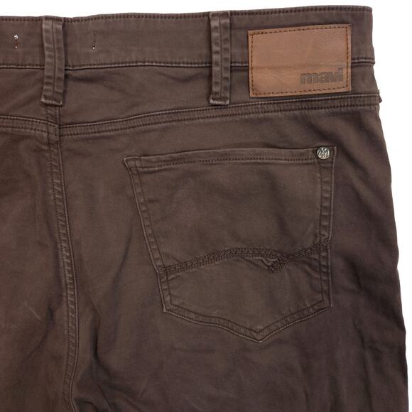 Mavi Jeans Matt Relaxed Straight Leg Pants Mens 38x32 Brown Slacks Stretch - Picture 9 of 9